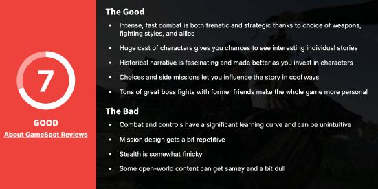 游戏评测：《浪人崛起7》战斗特色突出，但开放世界内容单调