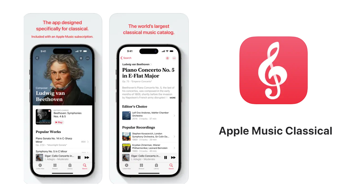 现可预购 苹果推出新音乐软体 Apple Music Classical